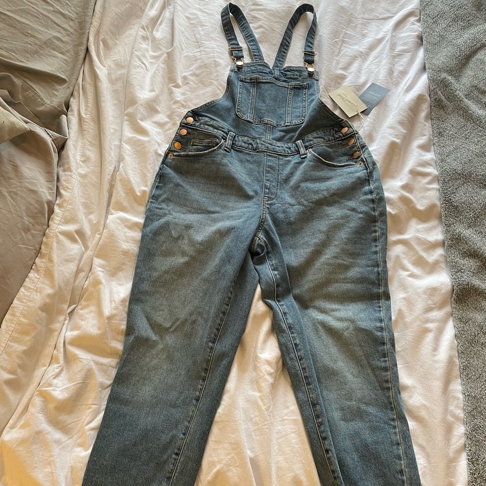 Universal Thread Straight Leg Denim Overalls Size… - image 1